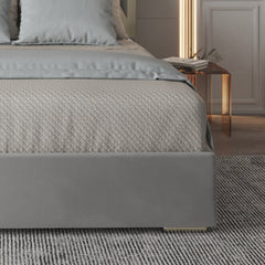 Alison Upholstered Soft Velvet Metal Bed Frame