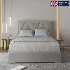 Alison Upholstered Soft Velvet Metal Bed Frame