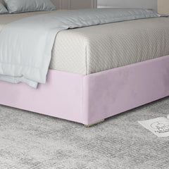Alison Upholstered Soft Velvet Metal Bed Frame
