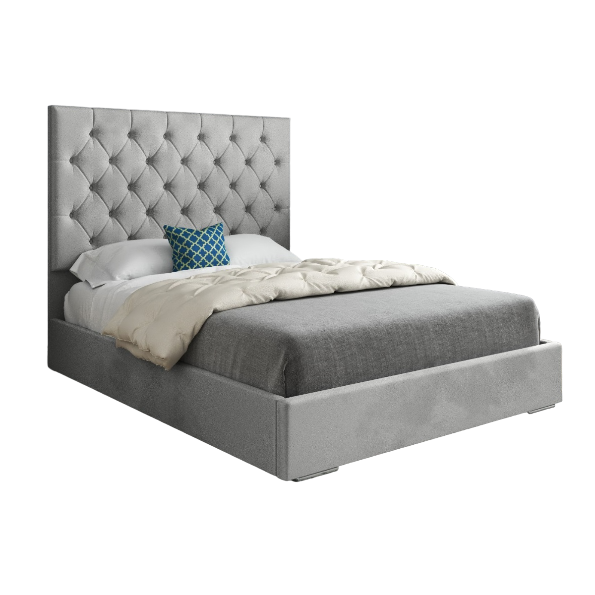 Alma Upholstered Soft Velvet Bed Frame