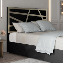 Arabella Upholstered Soft Velvet Metal Bed Frame
