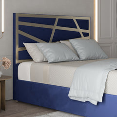 Arabella Upholstered Soft Velvet Metal Bed Frame