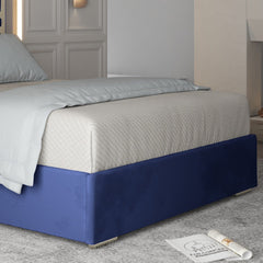 Arabella Upholstered Soft Velvet Metal Bed Frame