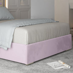 Arabella Upholstered Soft Velvet Metal Bed Frame