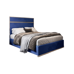Bentley Upholstered Soft Velvet Metal Bed Frame