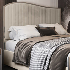 Brixton Upholstered Soft Velvet Metal Bed Frame