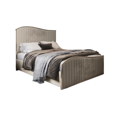 Brixton Upholstered Soft Velvet Metal Bed Frame