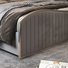 Brixton Upholstered Soft Velvet Metal Bed Frame