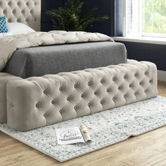 Grand Milan Pleated Upholstery Bed Frame