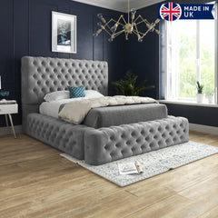 Grand Milan Pleated Upholstery Bed Frame