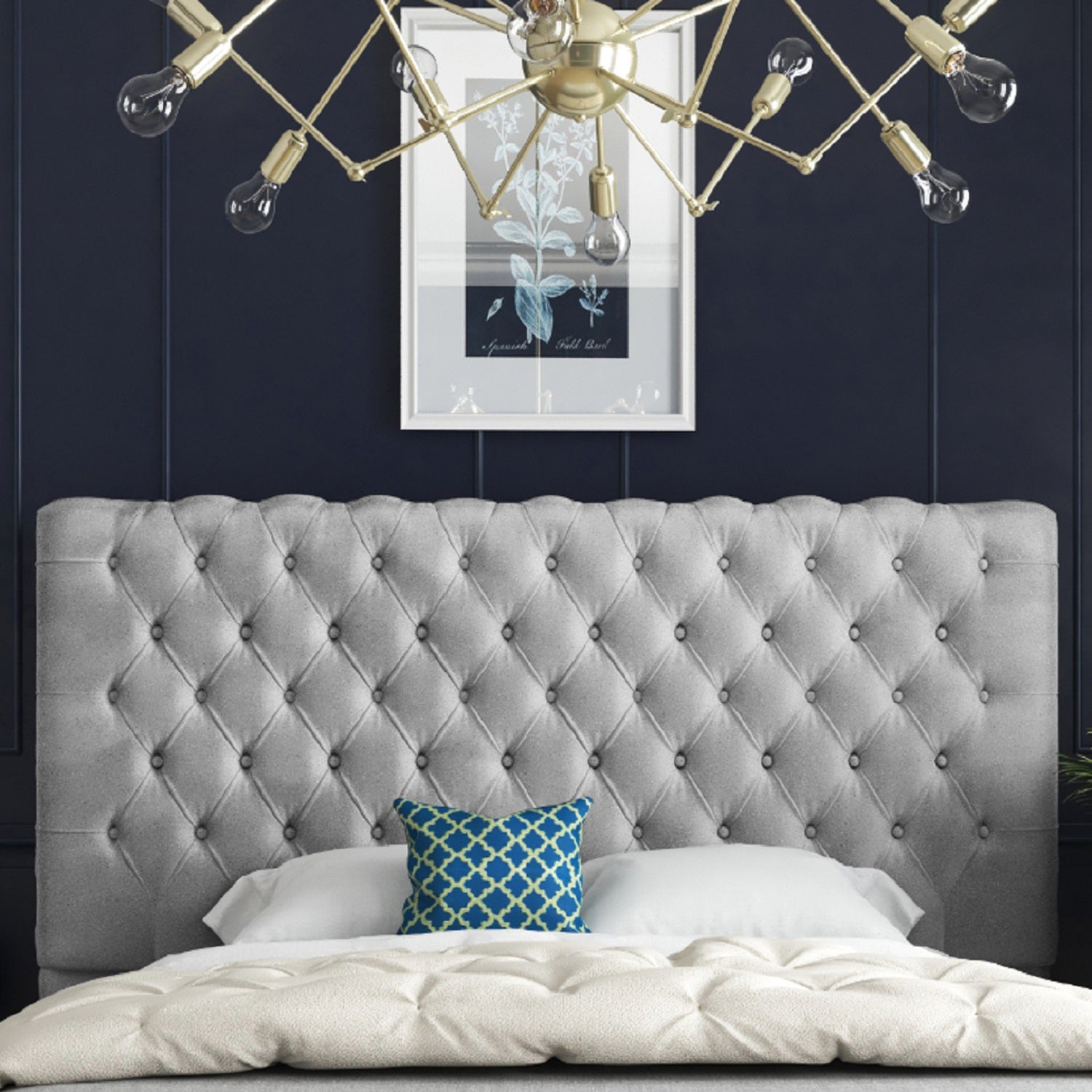 Grand Milan Pleated Upholstery Bed Frame