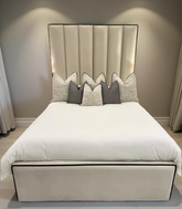 Serene Piping Panel Bed Frame