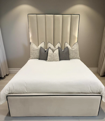 Serene Piping Panel Bed Frame