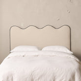 Louis Boucle Upholstered Bed Frame