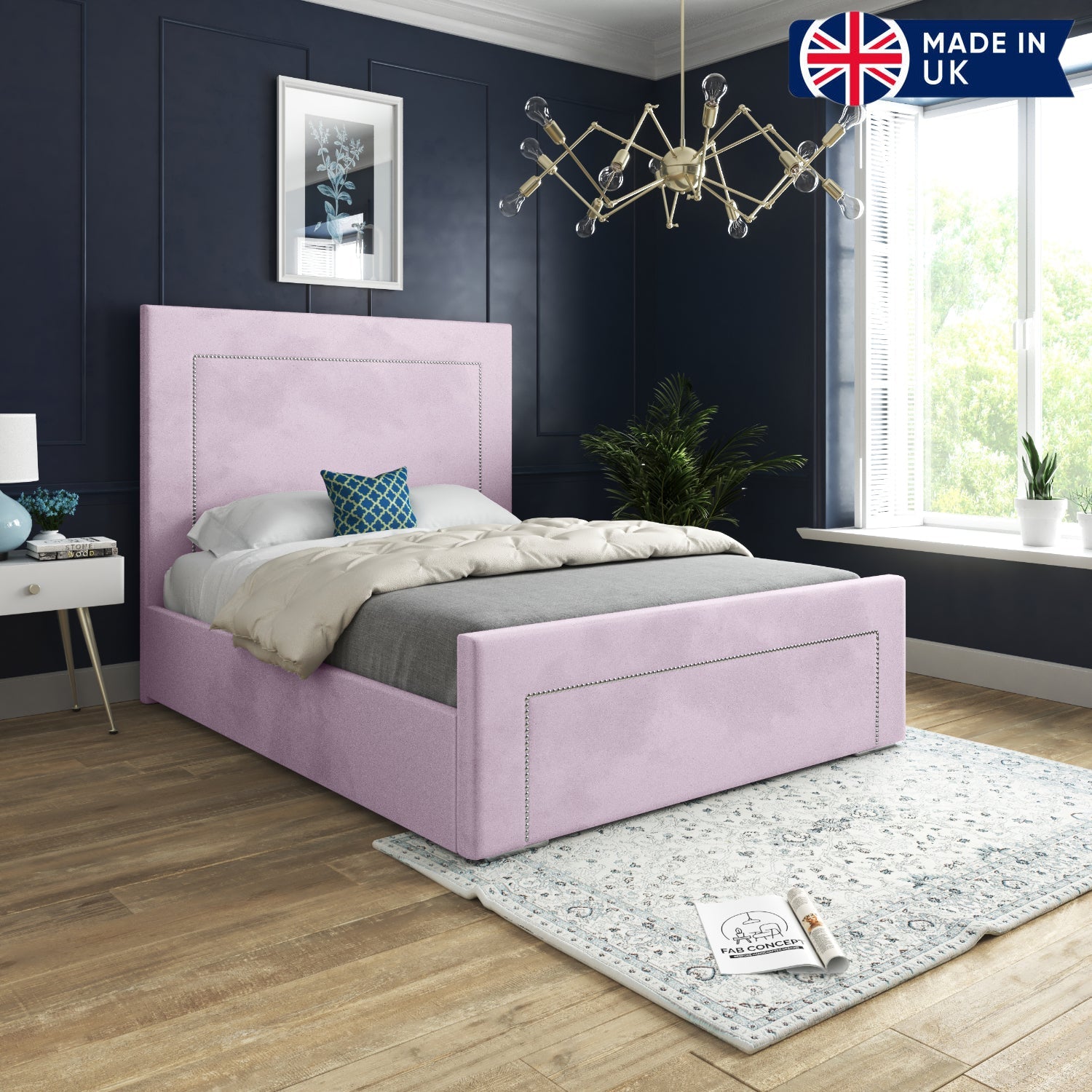 Lucca Upholstered Soft Velvet Bed Frame