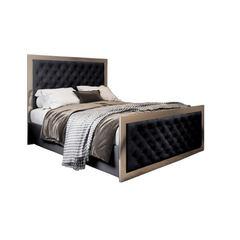 Maddison Upholstered Soft Velvet Metal Bed Frame