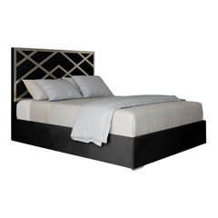Mayfair Upholstered Soft Velvet Metal Bed Frame