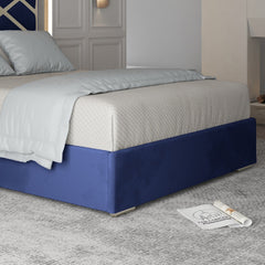 Mayfair Upholstered Soft Velvet Metal Bed Frame