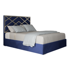 Mayfair Upholstered Soft Velvet Metal Bed Frame