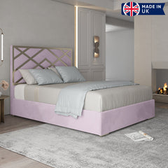 Mayfair Upholstered Soft Velvet Metal Bed Frame