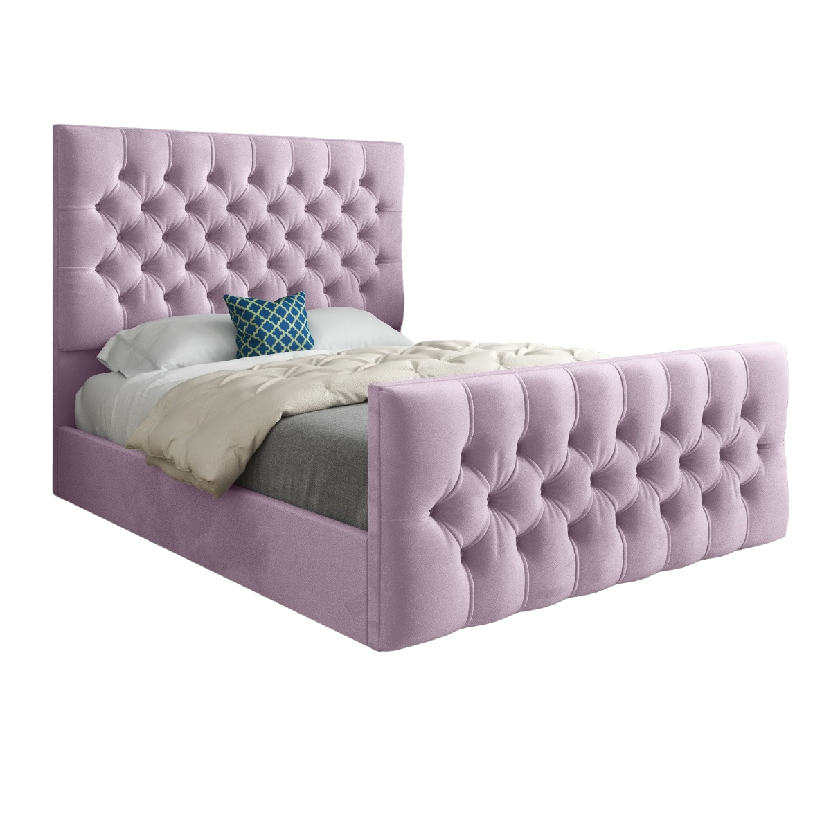 Novara Upholstered Soft Velvet Bed Frame