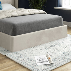 Nuno Straight Winged Upholstered Soft Velvet Bed Frame