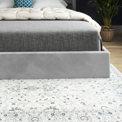 Rana Curved Top Winged Upholstered Soft Velvet Bed Frame