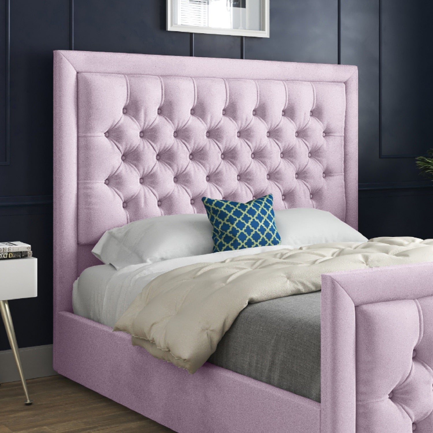 Rovigo Upholstered Soft Velvet Bed Frame