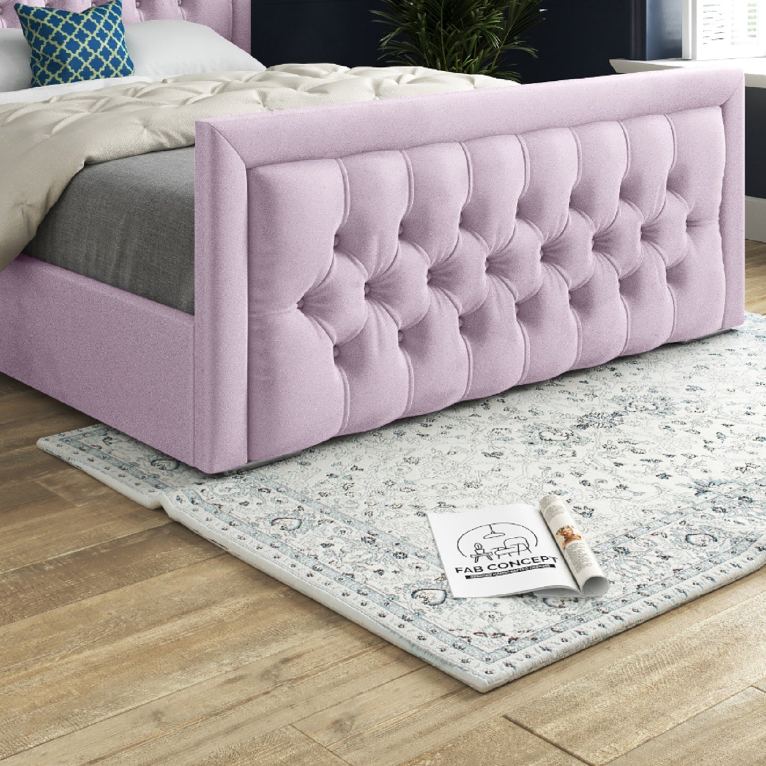 Rovigo Upholstered Soft Velvet Bed Frame