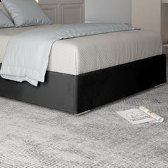Tammy Upholstered Soft Velvet Metal Bed Frame