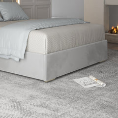 Tammy Upholstered Soft Velvet Metal Bed Frame