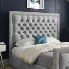 Venice Glitter Border Upholstered Soft Velvet Bed Frame