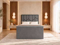 Amaryn Luxe Metal Tv Bed Frame