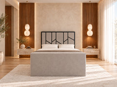 Amaryn Luxe Metal Tv Bed Frame