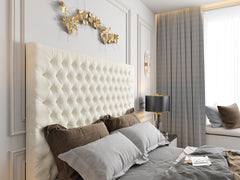 Claridges Upholstered Soft Velvet Tv Bed Frame