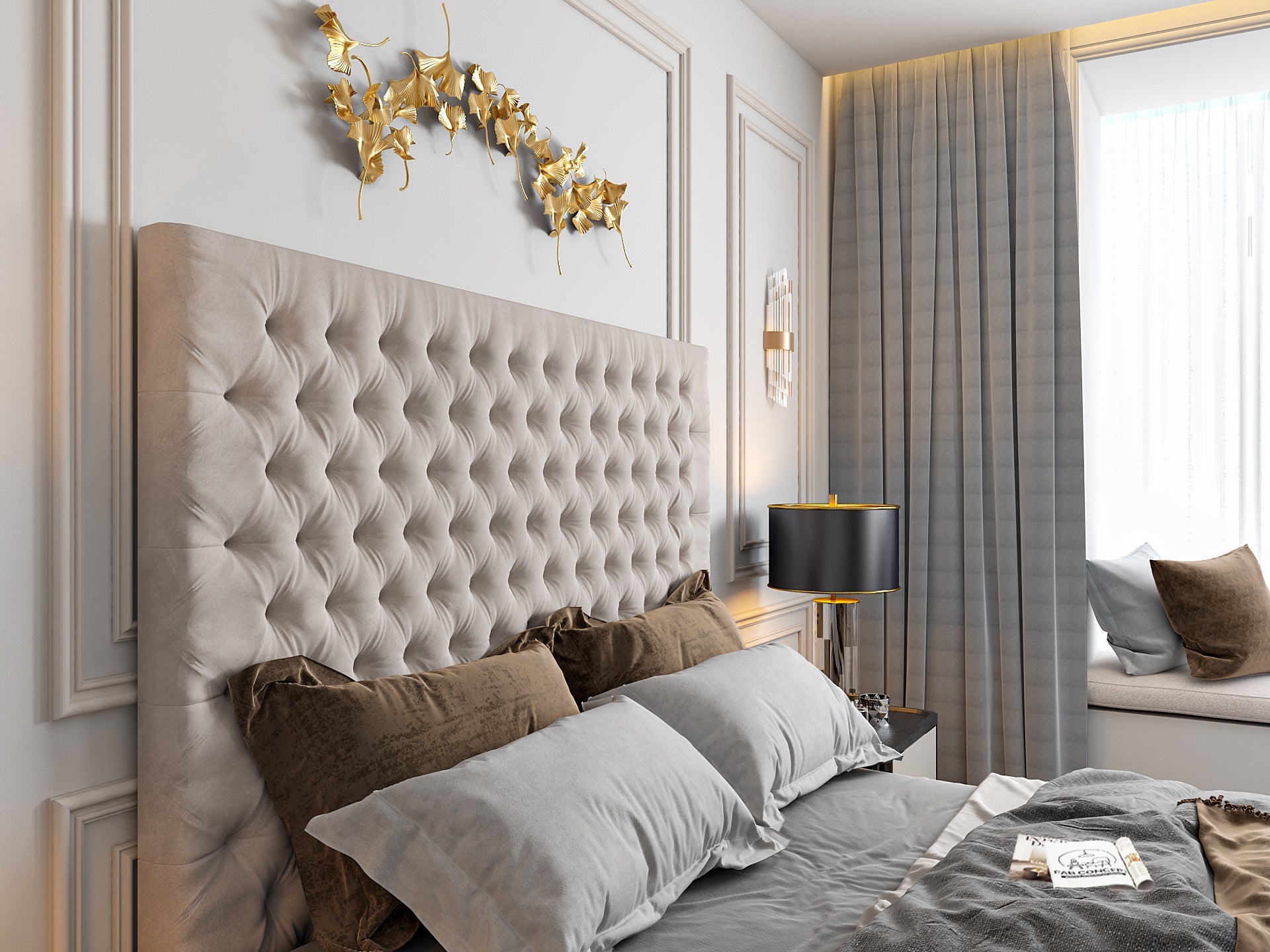 Claridges Upholstered Soft Velvet Tv Bed Frame