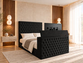 Colina Upholstered Soft Velvet Tv Bed Frame