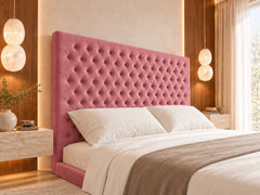 Colina Upholstered Soft Velvet Tv Bed Frame