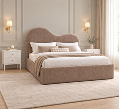Emden Boucle Upholstered Bed Frame