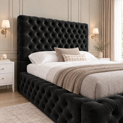 Finney Milan Pleated Upholstery Bed Frame