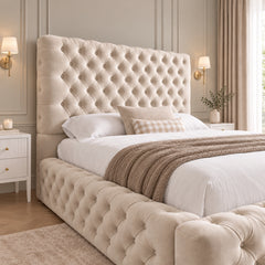 Finney Milan Pleated Upholstery Bed Frame