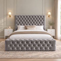 Finney Milan Pleated Upholstery Bed Frame
