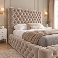 Finney Milan Pleated Upholstery Bed Frame