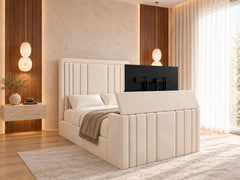 Fordingbridge Upholstered Soft Velvet Tv Bespoke Bed Frame