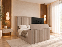 Fordingbridge Upholstered Soft Velvet Tv Bespoke Bed Frame
