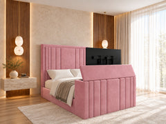 Fordingbridge Upholstered Soft Velvet Tv Bespoke Bed Frame