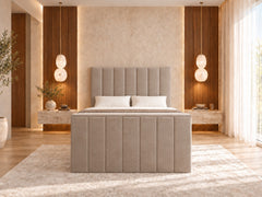 Greenport Upholstered Soft Velvet Line Tv Bespoke Bed Frame