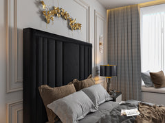 Hampton Upholstered Soft Velvet Tv Bespoke Bed Frame