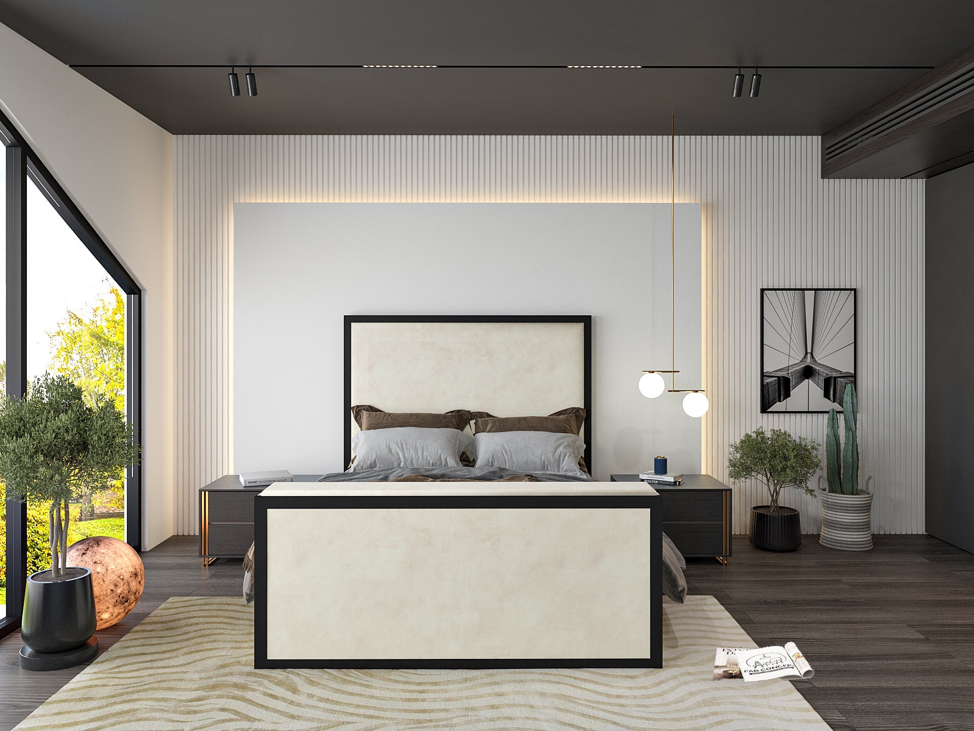 Ivy Metal TV Bed