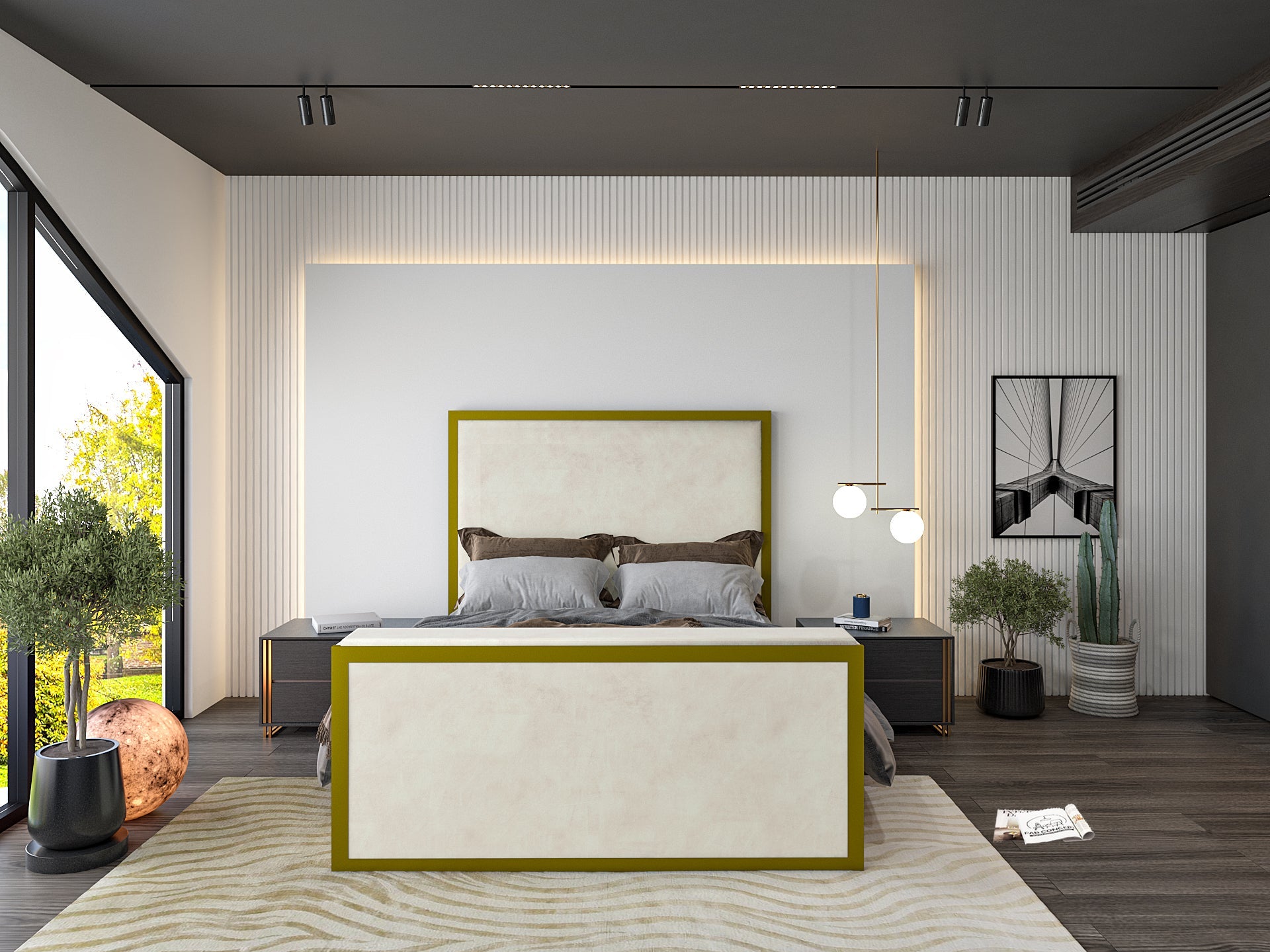 Ivy Metal TV Bed